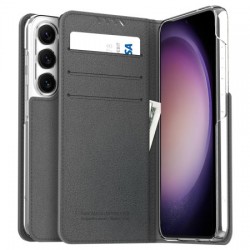 Araree Mustang Dairy Wallet Case For Samsung Galaxy S23 Ultra - Charcoal Grey