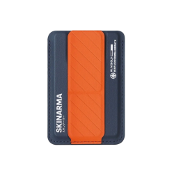SkinArma Kado Mag-Charge Card Holder With Grip Stand - Blue / Orange
