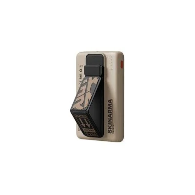 SKINARMA MAGNETIC POWERBANK 5000 MAH 20W USB-C PD WITH SMART GRIP STAND - Ivory