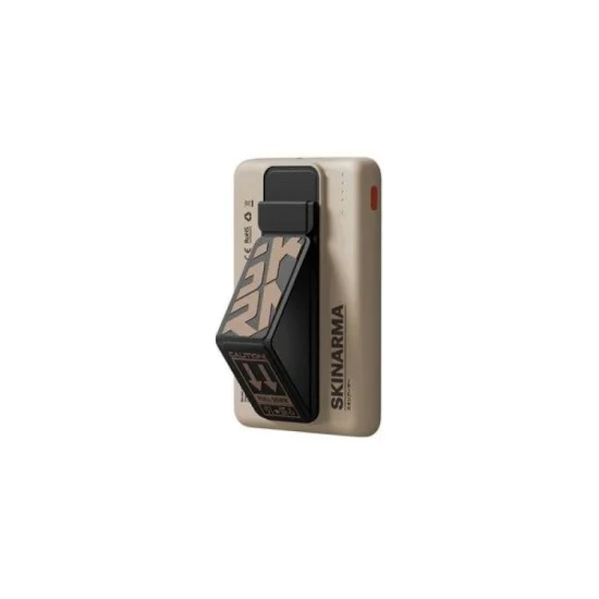 SKINARMA MAGNETIC POWERBANK 5000 MAH 20W USB-C PD WITH SMART GRIP STAND - Ivory