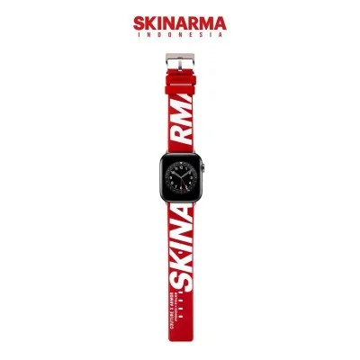 Skinarma Shiroi Watch Strap For Apple Watch 44-42Mm Synthetic Leather Anti Sweat - Red