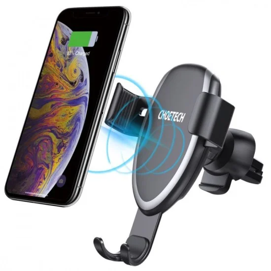 CHOETECH PHONE HOLDER 7.5W FAST WIRELESS CHARGING CAR MOUNT