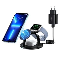 Choetech 3in1 inductive charging station iPhone 12/13/14, AirPods Pro, Apple Watch - black