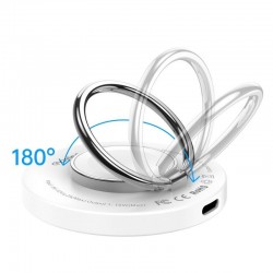 Choetech 2 in 1 Magnetic Wireless Charger with Ring Grip 15W
