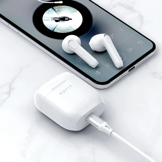 HAVIT True Wireless Earbuds with Half-In-Ear Design & 3C Fast Charge