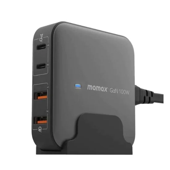 Desktop Charger One Plug 100W 4-Port Momax - Grey