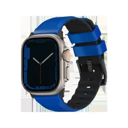 Uniq Linus Airosoft Silicone Strap For Apple Watch 49/45/44/42mm - RACING BLUE