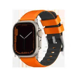 Uniq Linus Airosoft Silicone Strap For Apple Watch 49/45/44/42mm - Volt Orange