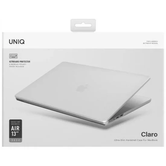 Protective Cover For Macbook Air 13" (2022) Uniq - Dove Matte Clear
