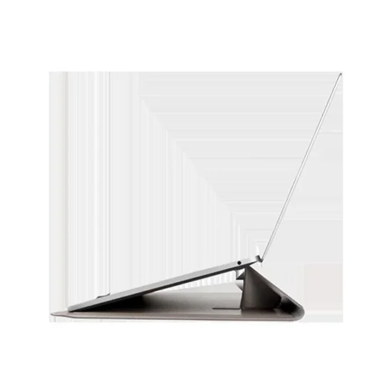 Lap Top Bag Sleeve With Foldable Stand (Up To 14”) Uniq - Stone Grey