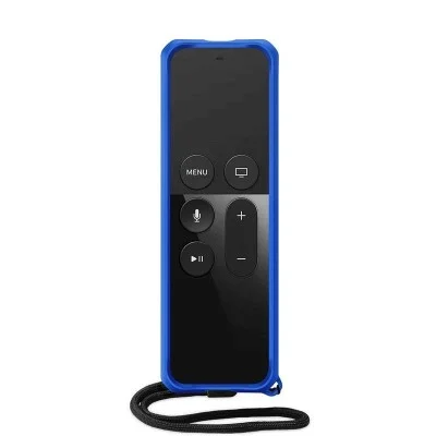 Itskins Spectrum Solid Series Case Antimicrobial For Apple Tv 4K Remote Control - Blue