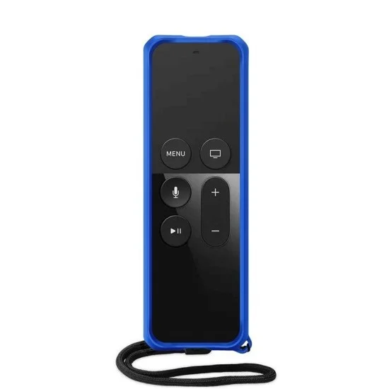 Itskins Spectrum Solid Series Case Antimicrobial For Apple Tv 4K Remote Control - Blue