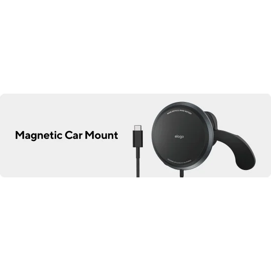 Elago M Car MagSafe Charger Phone Mount - Dark Grey
