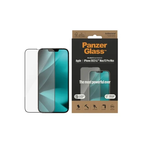 PanzerGlass iPhone 14 Plus Antibacterial Tempered Glass Ultra Wide Fit - Clear
