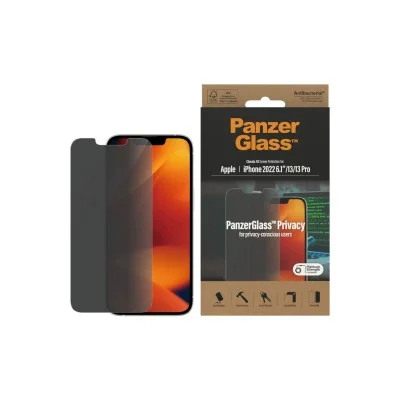PanzerGlass iPhone 14 Antibacterial Tempered Glass Classic Fi - Privacy