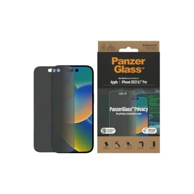 PanzerGlass iPhone 14 Pro Antibacterial Tempered Glass Ultra Wide Fit - Privacy