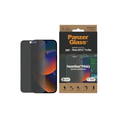 PanzerGlass iPhone 14 Pro Max Antibacterial Tempered Glass Ultra Wide Fit - Privacy