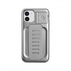 Grip2u Boost Case with Kickstand for iPhone 12 mini (Metallic Silver)