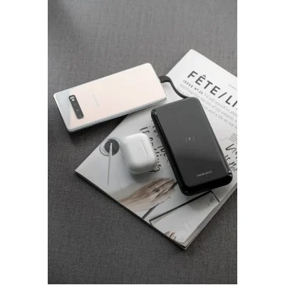 Momax Q.Power One Dual Wireless External Battery Pack 10000mAh 20W- Black