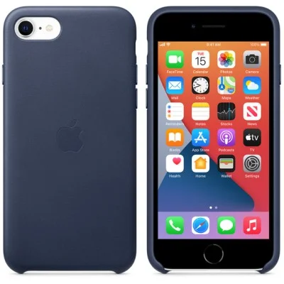 iPhone SE Leather Case - Blue