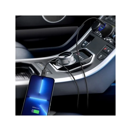 RAVPower PD 44 Watts Car Charger + 1 m Cable Combo Black