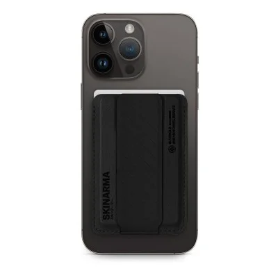 SkinArma Kado Mag-Charge Card Holder With Grip Stand - Midnight