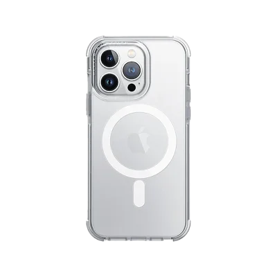 Cover Iphone 14 Pro Max Magsafe Hybrid Combat Uniq - Dove Satin Clear