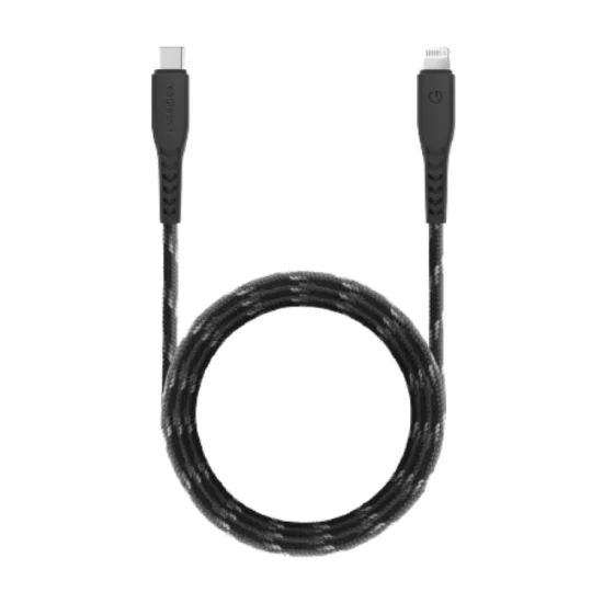 ENERGEA FLOW C-L MFI DISPLAY CABLE 480MBPS WITH MCT 1.5M - BLACK