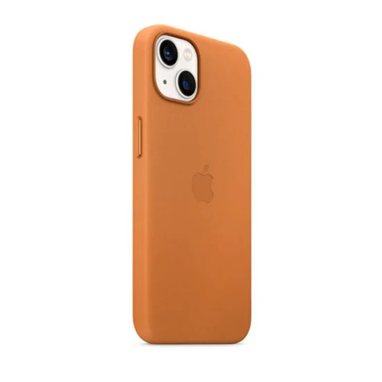 Cover I Phone 13 Leather Magsafe - Golden Brown