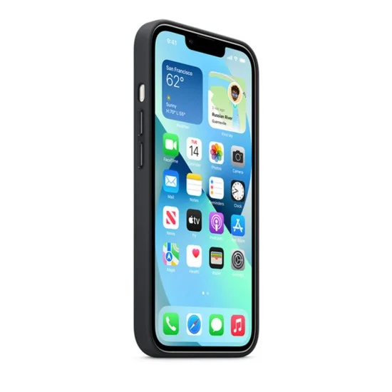 Cover I Phone 13 Leather Magsafe - Midnight