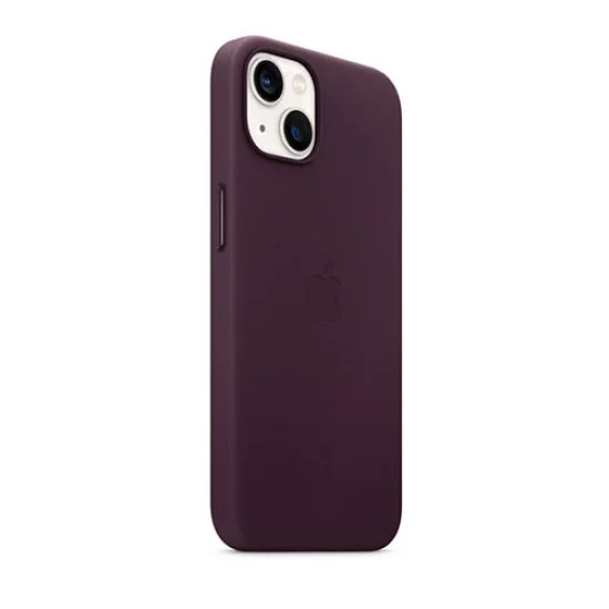 Cover I Phone 13 Leather Magsafe - Dark Cherry