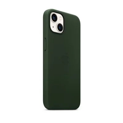 Cover I Phone 13 Leather Magsafe - Sequoia Green
