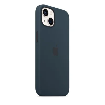Cover I Phone 13 Silicone Magsafe - Abyss Blue