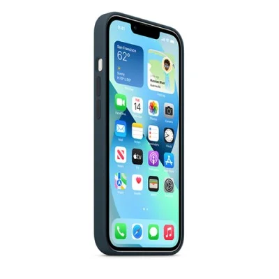 Cover I Phone 13 Silicone Magsafe - Abyss Blue