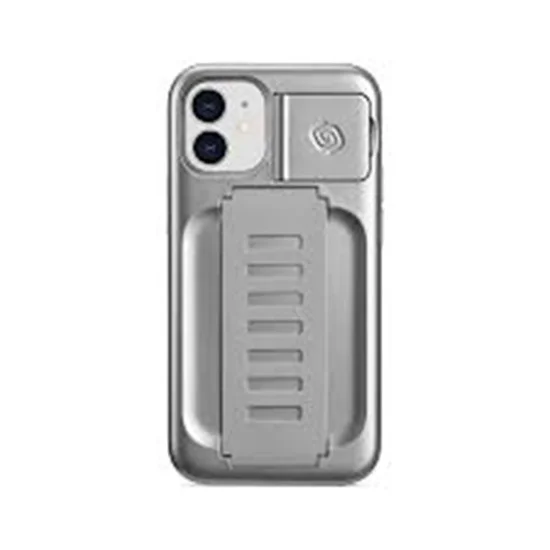 Cover Iphone 12 Mini Boost Case With Kickstand Grip2U (Metallic Silver)