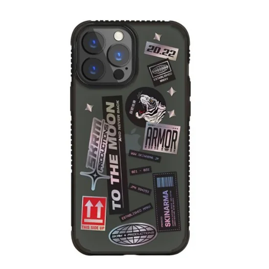 Cover Iphone 13 Pro Takusan Skinarma - Black