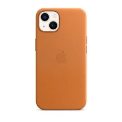 Cover I Phone 13 Leather Magsafe - Golden Brown