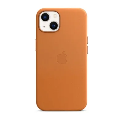 Cover I Phone 13 Leather Magsafe - Golden Brown