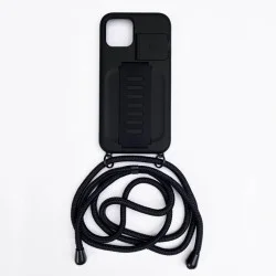 Cover Iphone 12 Mini Boost Necklace With Kickstand (Black)