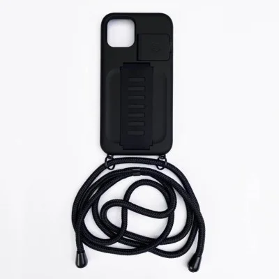 Case Iphone 12 Pro Boost Necklace With Kickstand Grip2&Uuml; (Black)