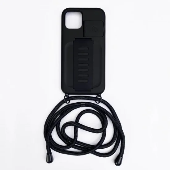Case Iphone 12 Pro Boost Necklace With Kickstand Grip2&Uuml; (Black)