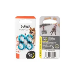 NiteIze S-Biner TagLock Aluminum 2 Pack