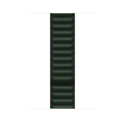 Apple Leather Link Bracelet 45mm - Sequoia Green M/L