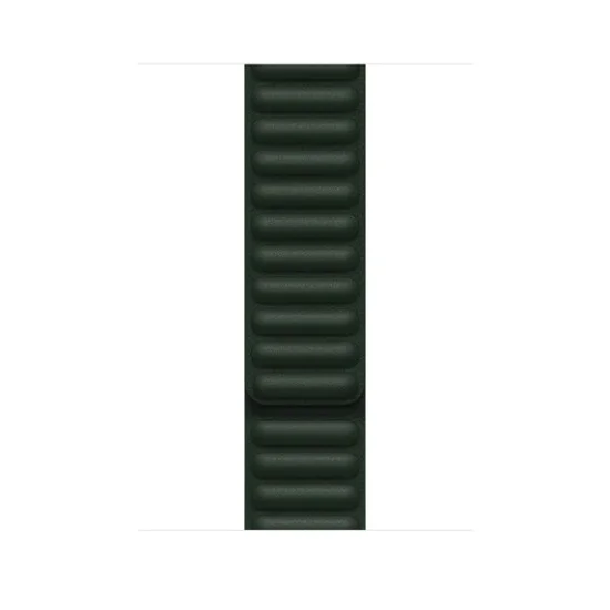 Apple Leather Link Bracelet 45mm - Sequoia Green M/L