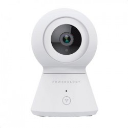 Powerology Wi-Fi Smart Home Camera 360º Horizontal and Vertical Movement - White 
