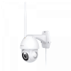 باورلوجي كاميرا الذكية الخارجية بتقنية Wi-Fi بحركة أفقية وعمودية بزاوية 360 درجة - أبيض
