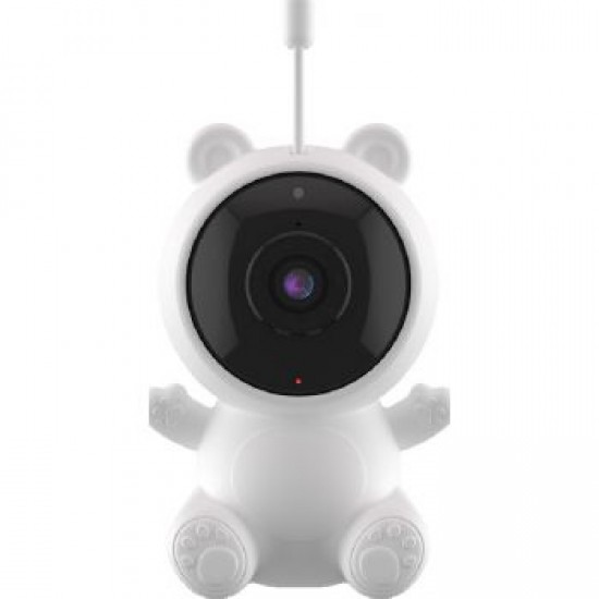 باورلوجي كاميرا أطفال واي فاي لمراقبة طفلك  - أبيض