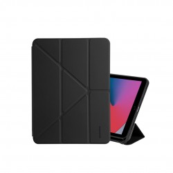 ROCKROSE Defensor II Smart Tri-Fold Origami Folio -For iPad 7 10.2- 2019 -Black