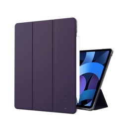 ROCKROSE Defensor I Smart Tri-Fold Folio for iPad Pro 12.9- 2020-Violet