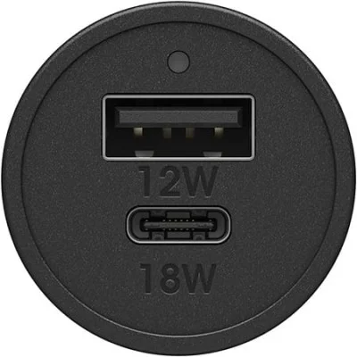 OtterBox Car Charger 30W - USB-C 18W + USB-A 12W USB-PD